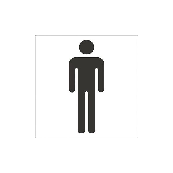 Accuform 3 in W x 3 in H, Engraved Plastic PSG307WT - main